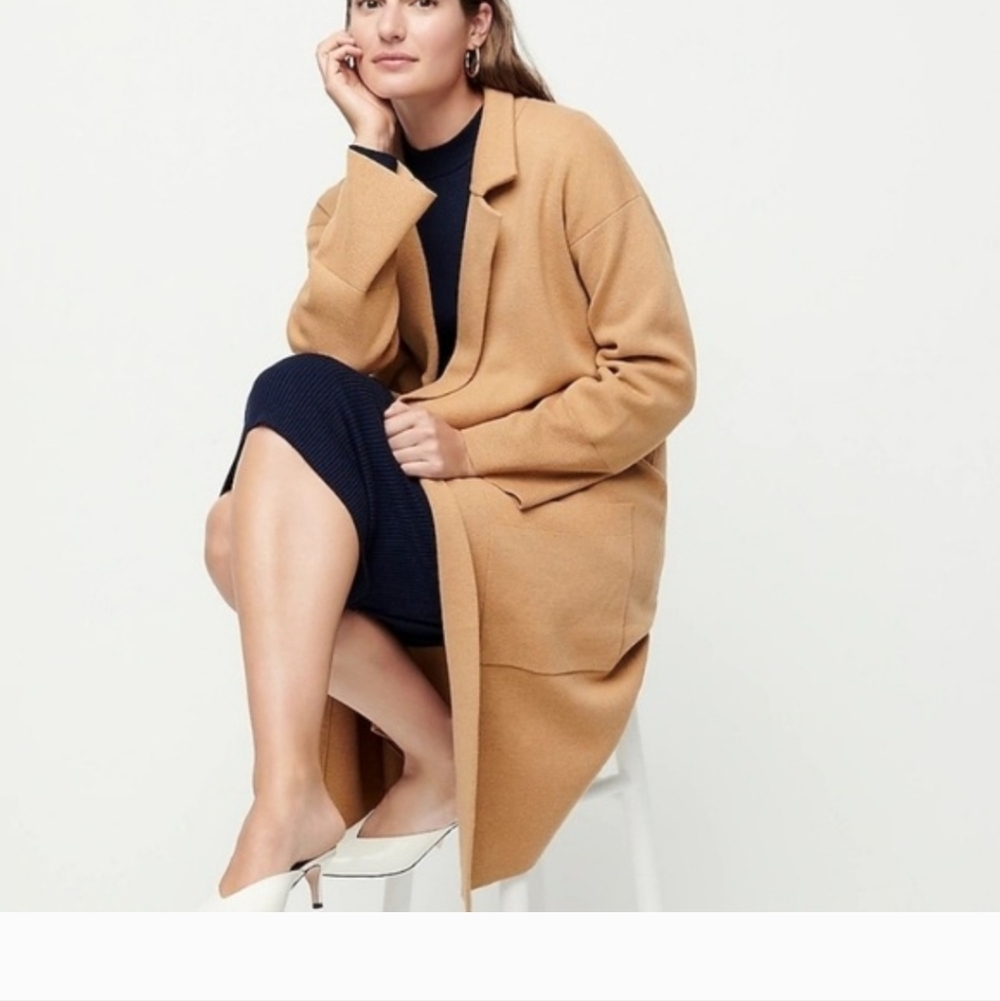 J.CREW ELLA open-front long sweater-blazer
